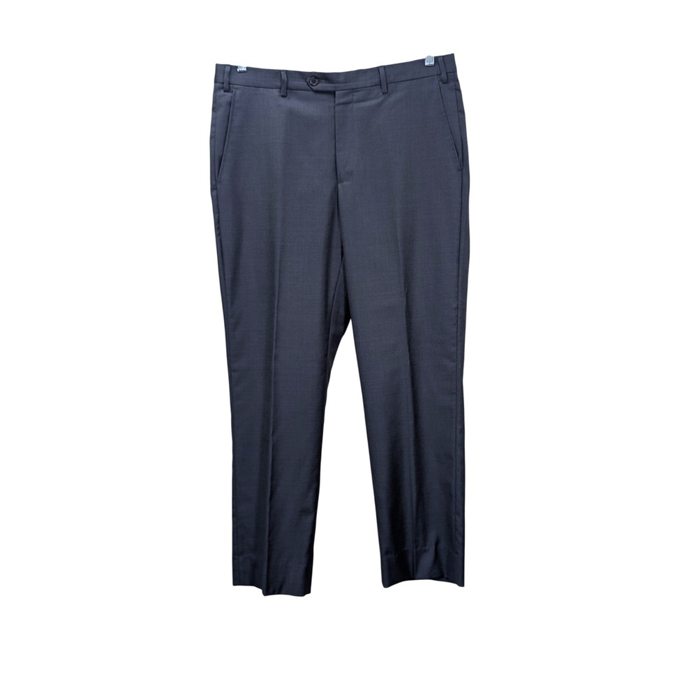Santorelli Roma Mens 36 Loro Piana Italy Wool Dress Trousers Flat Front